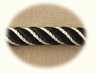 24mm black nylon rope wormed with cotton for stair ropes,bannister rope and rope handrails