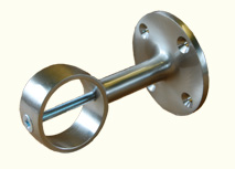 satin chrome stair rope bracket