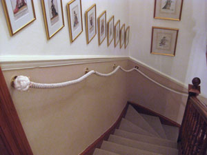 Stair rope in situ Stair rope in situ