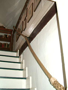 Stair rope in situ