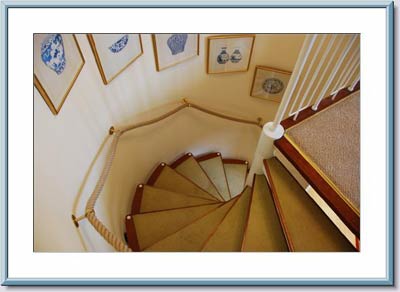 Bannister rope in situ Bannister rope in situ