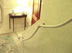 Stair rope in situ Stair rope in situ