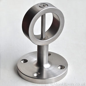 stainless steel satin finish rope handrail bracket