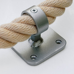 STAIR ROPE gun metal short stemmed wrought iron fitting
