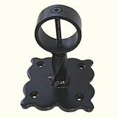 wrought iron stair rope bracket ornate