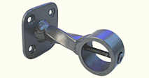 wrought iron gunmetal stair rope bracket