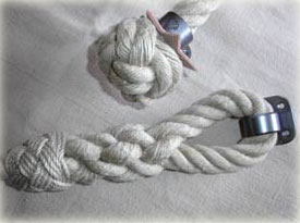 stair rope end knot and splice