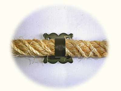 stair rope-special manila and ornate wrought iron brackets