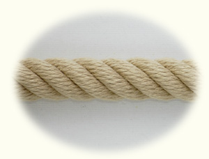 24mm 4 strand pale p.o.s.h. rope for stair ropes,bannister rope and rope handrails