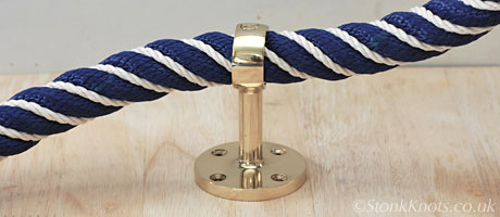 24mm navy rope handrail wormed with cotton
