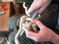 Stair rope knot 07