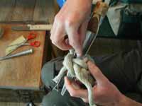 Stair rope knot 08