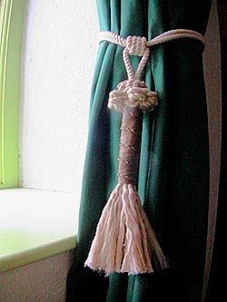 curtain tie-back on curtain