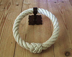 Rope Towel rail- iron round