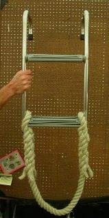 Yacht ladder rope extension